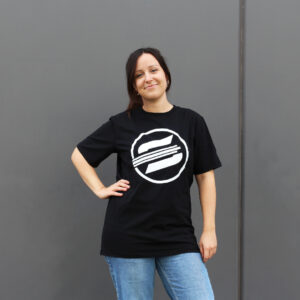 Black Sabfoil T-shirt - size M