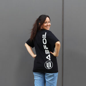 Black Sabfoil T-shirt - size L