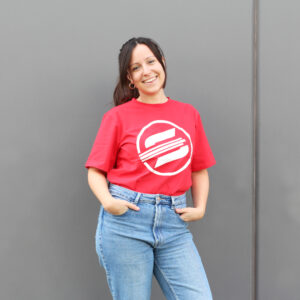 Red Sabfoil T-shirt - size M
