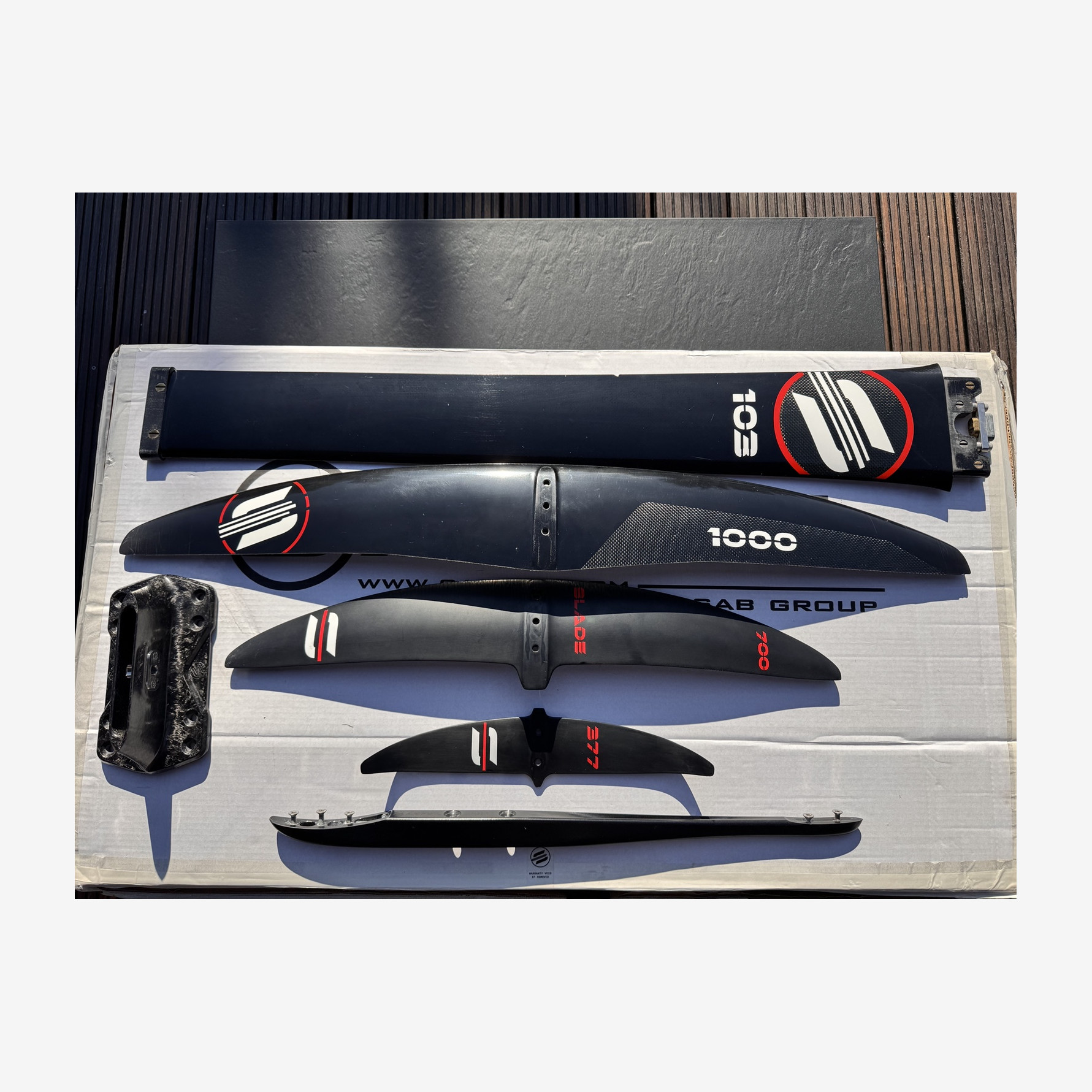 SABFOIL Blade 1000 + Blade 700 – używany zestaw wingfoil / kitefoil