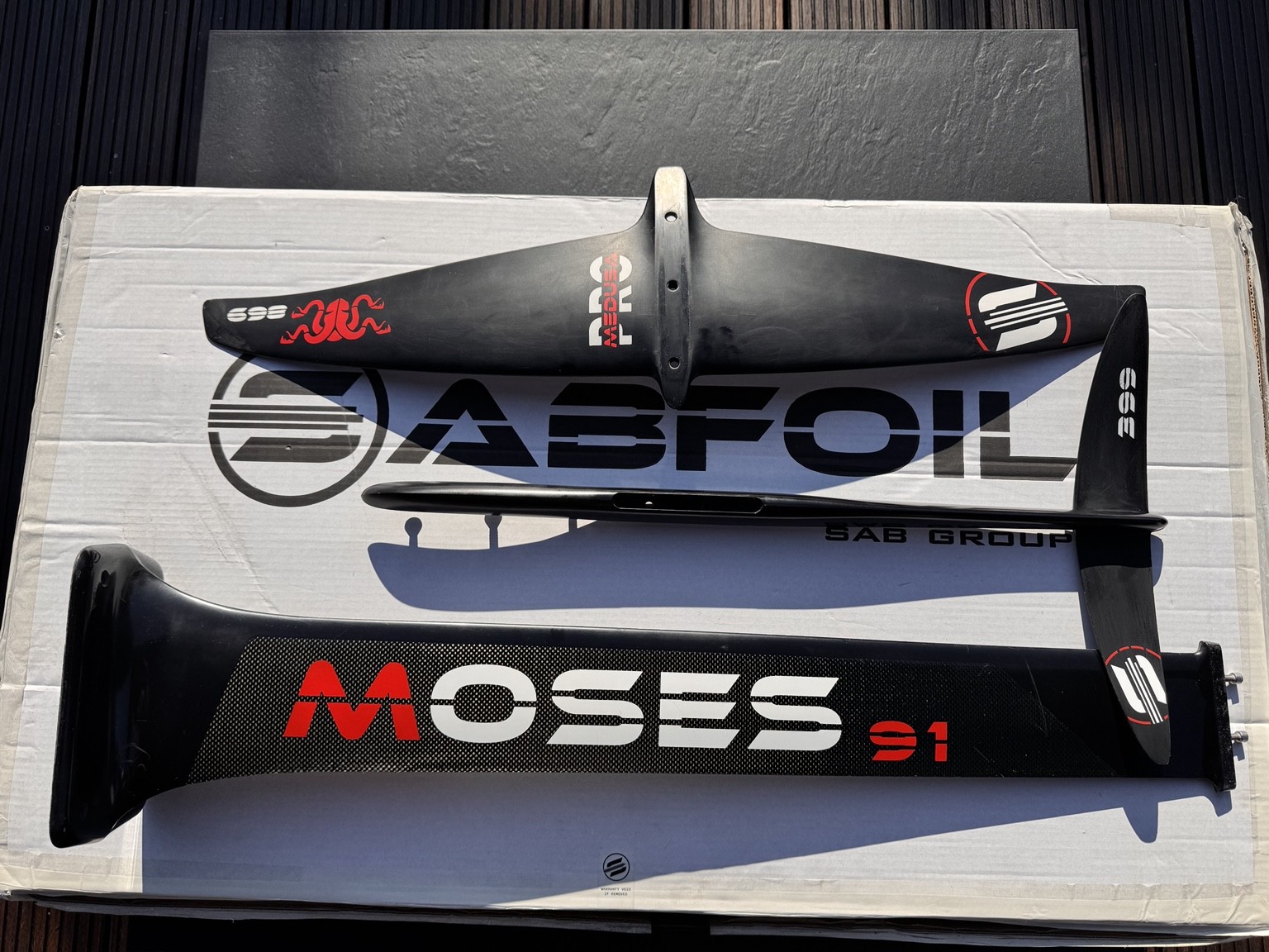SABFOIL Medusa PRO 869 + 399 + MOSES 91 – używany zestaw kitefoil - obrazek 2