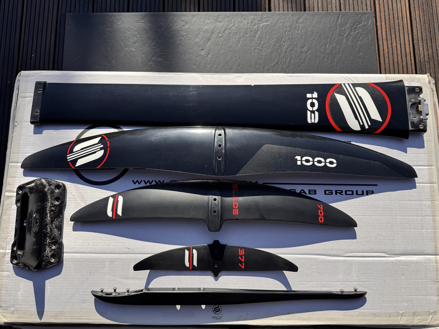SABFOIL Blade 1000 + Blade 700 – używany zestaw wingfoil / kitefoil - obrazek 2