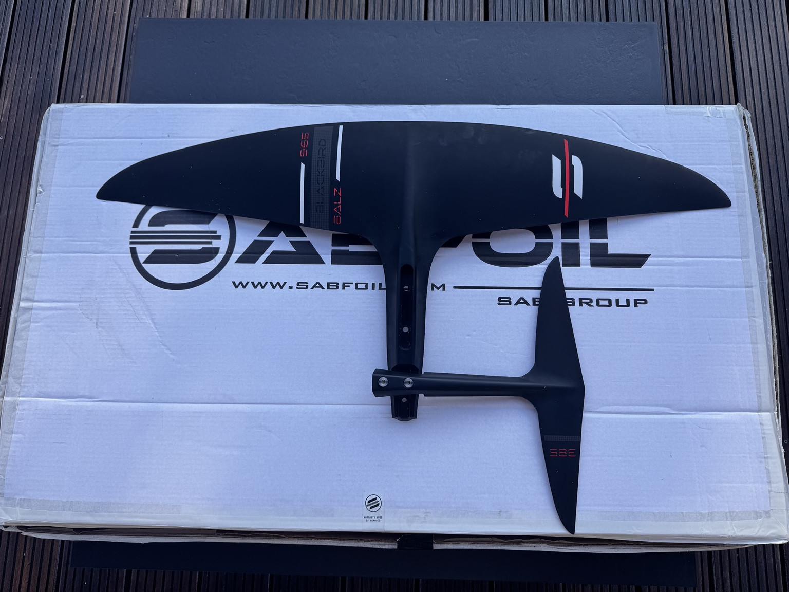 SABFOIL Blackbird Balz 965 + stabilizator 385 – używany zestaw - obrazek 2
