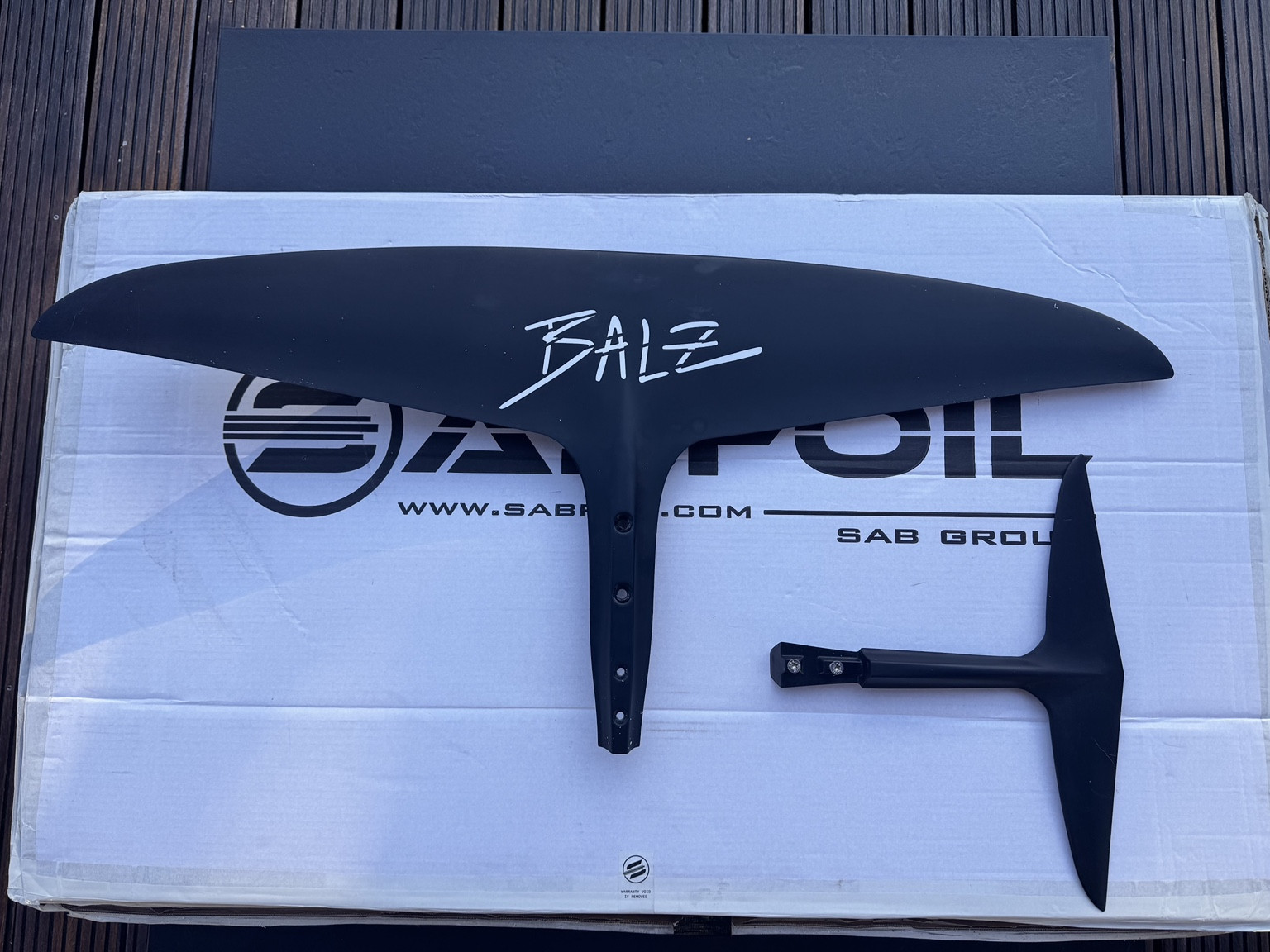 SABFOIL Blackbird Balz 965 + stabilizator 385 – używany zestaw - obrazek 3