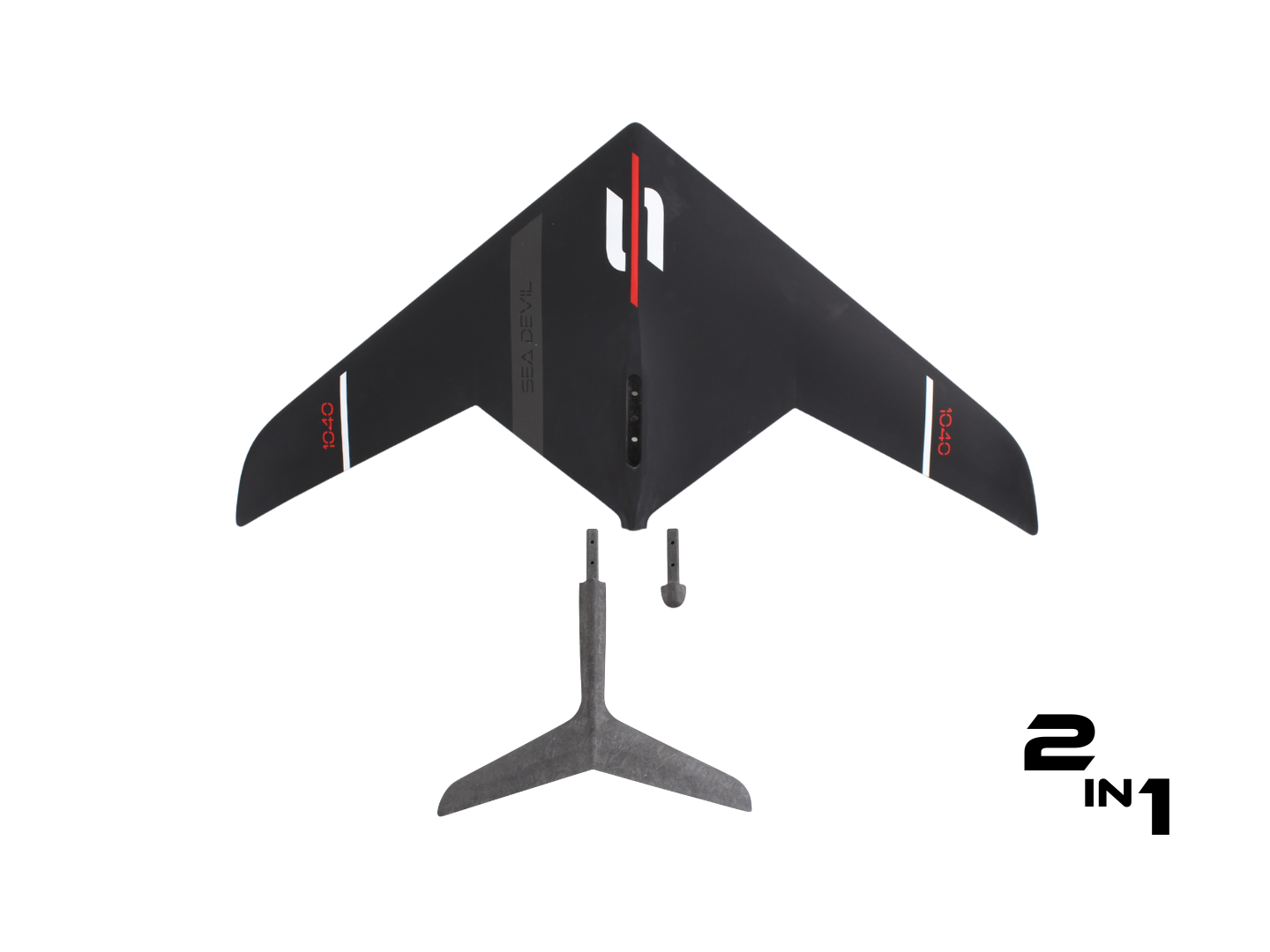 SABFOIL Sea Devil 1040 – samolot ze stabilizatorem 245 mm